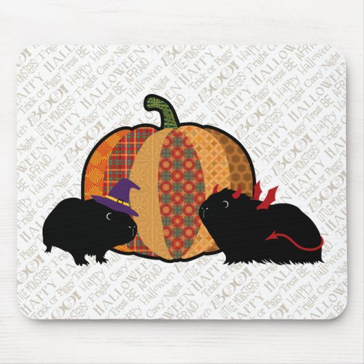 モルモットハロウィン マウスパッド (正面)