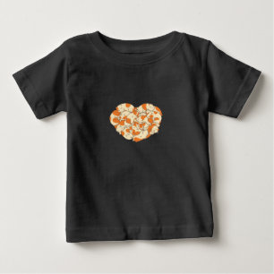モルモットハートラブ かわいいベビーギニアブタ ベビーTシャツ