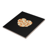 モルモットハートラブ |かわいいベビーモルモット タイル (側面)