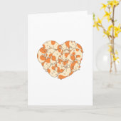 モルモットハート カード (黄色い花)