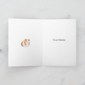 モルモットバレンタインカード、カスタマイズ可能 シーズンカード (内部)