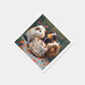 モルモットパーティー スタンダードカクテルナプキン (角)