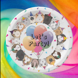 モルモットパーティー ペーパープレート