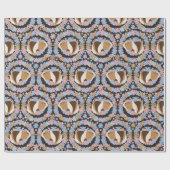 モルモットフローラ包装紙 ラッピングペーパー (フラット)