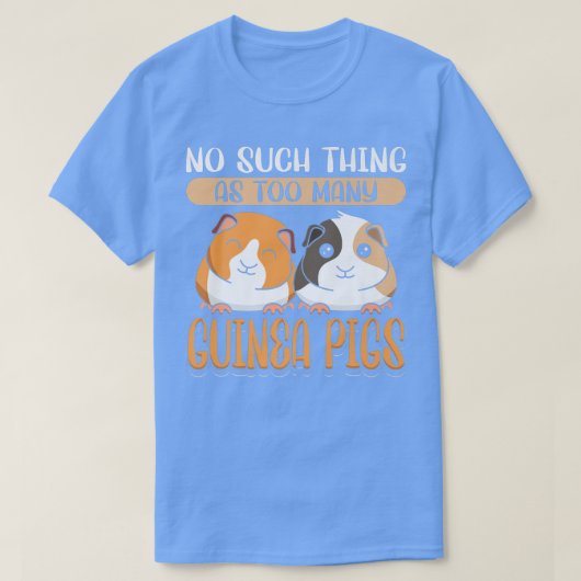 モルモット一匹もモルモット一匹も Tシャツ (デザイン正面)