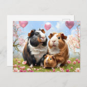 モルモット一家 ポストカード (正面/裏面)