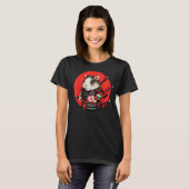 モルモット侍おもしろいペット戦士 Tシャツ (正面フル)
