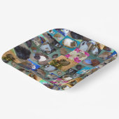 モルモット写真コラージュ ペーパープレート (傾斜あり)