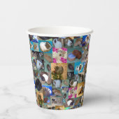 モルモット写真コラージュ 紙コップ (裏面)