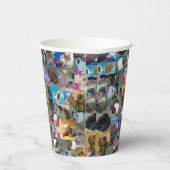 モルモット写真コラージュ 紙コップ (右)