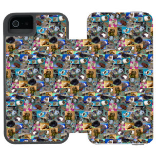 モルモット写真コラージュ iPhone SE/5/5sウォレットケース