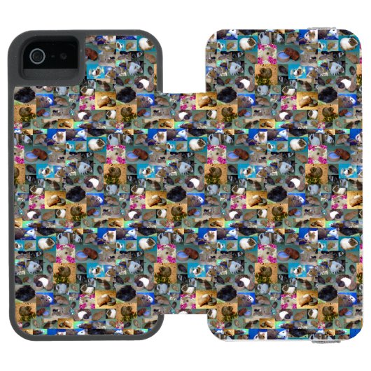 モルモット写真コラージュ INCIPIO iPhoneウォレットケース (フォリオ Open)