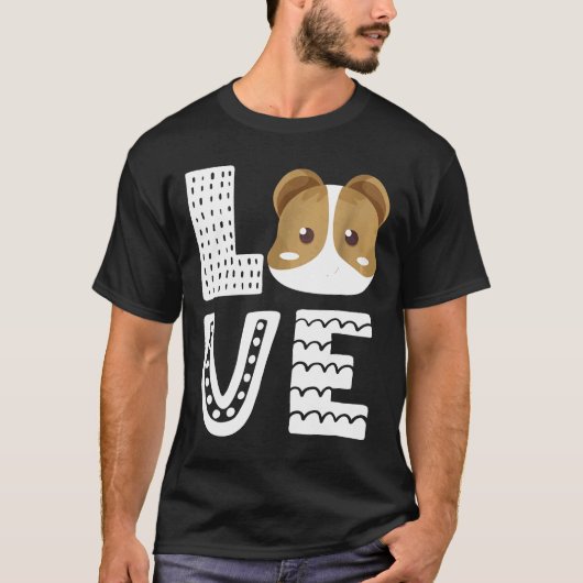 モルモット大好き Tシャツ (正面)