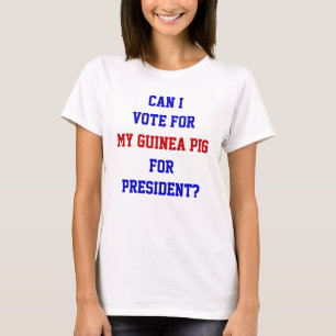 モルモット大統領に投票しよう 面白い政治スローガン Tシャツ