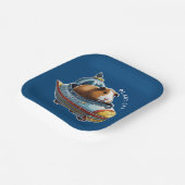 モルモット宇宙!レトロ宇宙飛行士エクスプローラー ペーパープレート (傾斜あり)