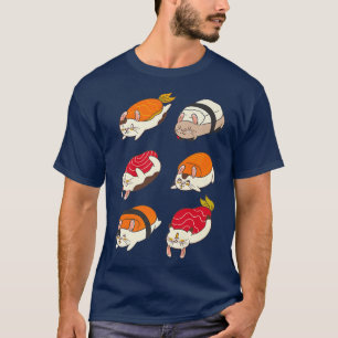 モルモット寿司スタイルアニマルモルモットPremium Tシャツ