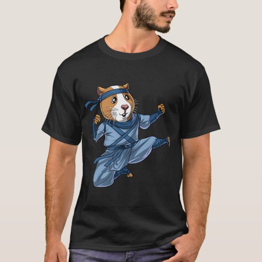 モルモット忍者 Tシャツ (正面)