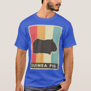 モルモット恋人ヴィンテージレトロポスター動物 Tシャツ