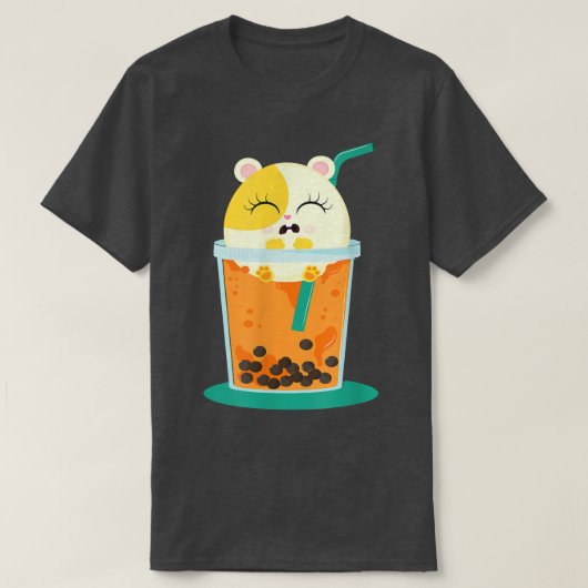 モルモット愛バブルティーcavyアニメ日本のティー tシャツ (デザイン正面)