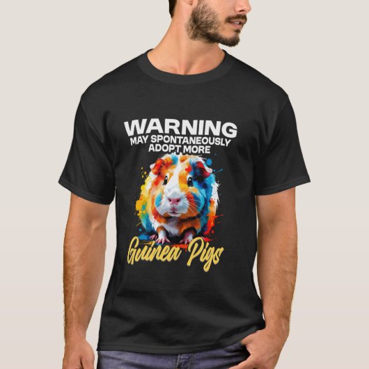 モルモット愛好家と面白い齧歯類の飼い主 Tシャツ (正面)