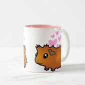 モルモット愛(だらしない) ツートーンマグカップ (正面右)