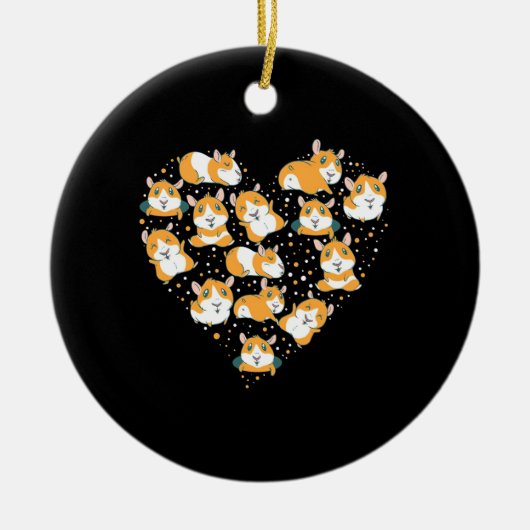 モルモット愛 セラミックオーナメント (正面)