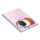 モルモット愛(滑らかな毛) ノートブック (右側)