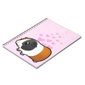 モルモット愛(滑らかな毛) ノートブック (左側)