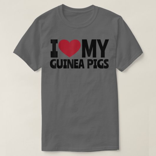 モルモット愛 Tシャツ (デザイン正面)