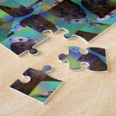 モルモット抽象芸術アートジグソーパズル ジグソーパズル (側面)