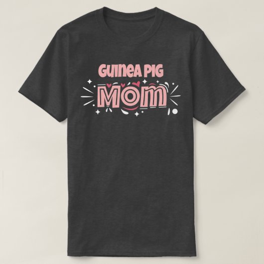 モルモット母おもしろいモルモット Tシャツ (デザイン正面)