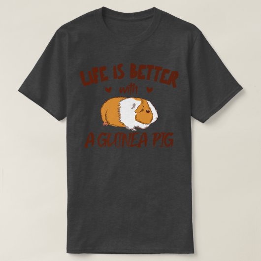 モルモット母のコスチュームママで人生が良い Tシャツ (デザイン正面)