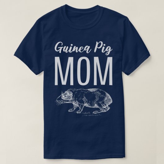 モルモット母の動物学者 Tシャツ (デザイン正面)
