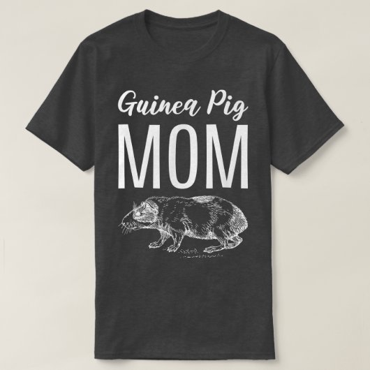 モルモット母の動物学者 Tシャツ (デザイン正面)