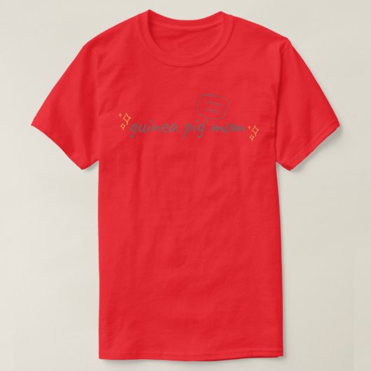 モルモット母ホエクホエック Tシャツ (デザイン正面)