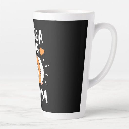 モルモット母 カフェラテマグ (右)
