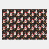 モルモット熱狂するの女の子の誕生日 ラッピングペーパーシート (正面3)