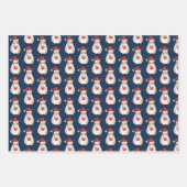 モルモット熱狂するの女の子の誕生日 ラッピングペーパーシート (正面2)