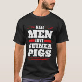 モルモット男愛Rodent PetファジーFury Cavy Tシャツ (正面)