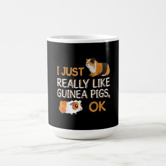 モルモット私は本当にモルモットが好きok コーヒーマグカップ