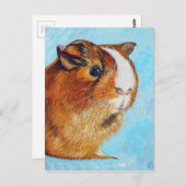 モルモット絵画ズ ポストカード (正面/裏面)