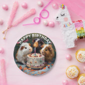モルモット誕生日パーティー ペーパープレート (パーティー)