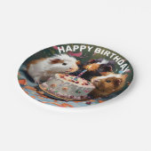 モルモット誕生日パーティー ペーパープレート (アングル)