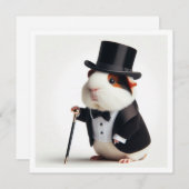 モルモット誕生日、モルモット卒業 招待状 (正面/裏面)