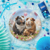 モルモット赤ちゃんシャワー ペーパープレート (パーティー)