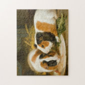 モルモット食べ物を与えのペット(James Ward) ジグソーパズル (縦)