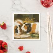 モルモット食べ物を与えのペット(James Ward) スタンダードカクテルナプキン (インサイチュ)