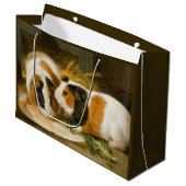 モルモット食べ物を与えのペット(James Ward) ラージペーパーバッグ (正面アングル)