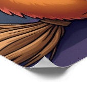 モルモット魔女 – Cute Dog ポップ・アートの Art ポスター (角)