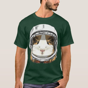 モルモット齧歯動物宇宙飛行士宇宙野生動物 Tシャツ